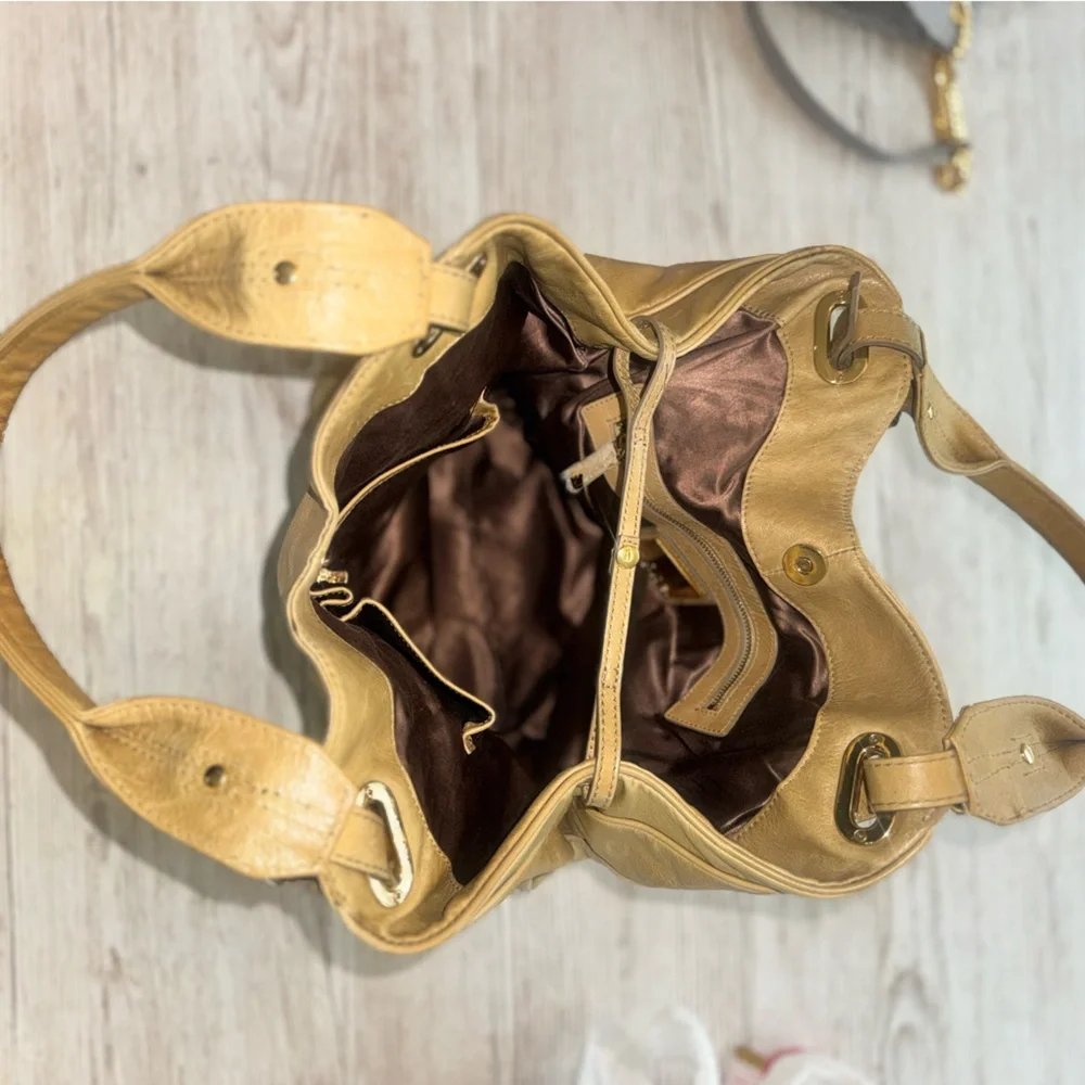 Kooba Large Leather Hobo Shoulder Bag Purse